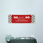 90. Geburtstagsparty Baseball, Rot Banner (Messeveranstaltung)