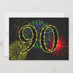 90. Geburtstagsparty Einladung