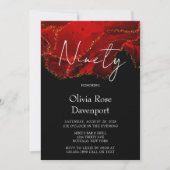 90. Geburtstagsparty Einladung (Vorderseite)