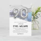 90. Geburtstagsparty Einladung (Stehend Vorderseite)
