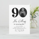 90. Geburtstagsparty Einladung | 90. Geburtstag (Stehend Vorderseite)