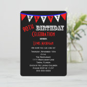 90. Geburtstagsparty Einladung Jagd (Stehend Vorderseite)