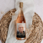 90. Geburtstagsparty Foto Cheers Weinetikett