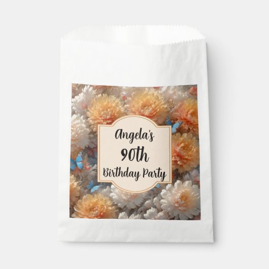 90. Geburtstagsparty Geschenktütchen (Vorderseite)