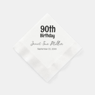 90. Geburtstagsparty Paper Napkins Serviette