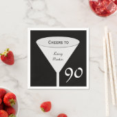 90. Geburtstagsparty Paper Napkins Serviette (Beispiel)