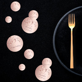 90. Geburtstagsparty Rose Gold rosa Sterne Glasur Konfetti