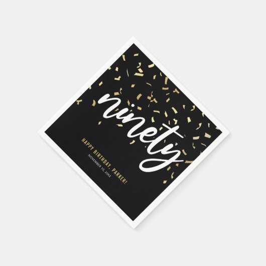 90. Geburtstagsparty Serviette (Ecke)