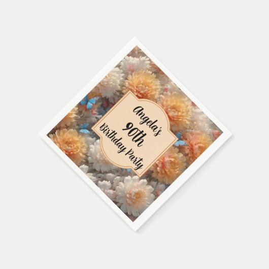 90. Geburtstagsparty Serviette (Ecke)