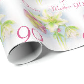 90. Geburtstagsverpackung der Geschenkpapier (Rolleneckpunkt)