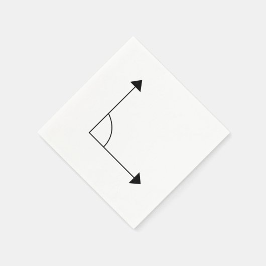 90 Grad rechtsgerichtetes Party Serviette (Ecke)