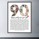 90 Gründe, warum wir Sie zum 90. Geburtstagskollag Poster<br><div class="desc">Feiern Sie Liebe und schaffen Sie dauerhafte Erinnerungen mit diesen Gründen Warum ich Liebe Sie Foto Collage. Diese anpassbare Vorlage ermöglicht Ihnen, ein herzliches und personalisiertes Geschenk zu machen, das für verschiedene Anlässe, von Hochzeitsfeiern bis zu Geburtstagen, Valentinstag, oder einfach nur weil, perfekt ist. Gründe warum ich Sie Liebe -...</div>
