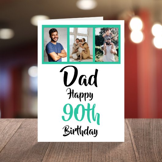 90. Happy Vater Foto Collage Card Karte