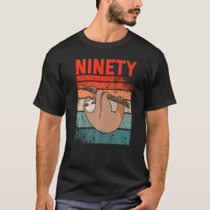 90 Jahre alt 90. Geburtstag Sloth Party Mann Frau T-Shirt