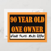 90 Jahre alt, ein Eigentümer - benötigt Teile, Ang Postkarte (Vorne/Hinten)