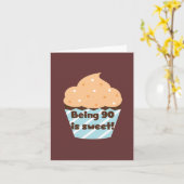 90 Jahre alt sind süße T - Shirt und Geschenke zum Karte (Gelbe Blume)