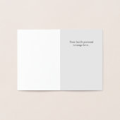 90 Jahre alt. Stilvoll 90. Geburtstag Folienkarte (Innenseite)