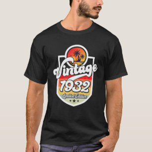 90 Jahre alt Vintag 1932 Limited Edition 90th Bir T-Shirt