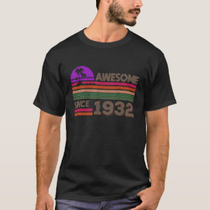 90 Jahre alte Männer Frauen Phantastisch seit 1932 T-Shirt