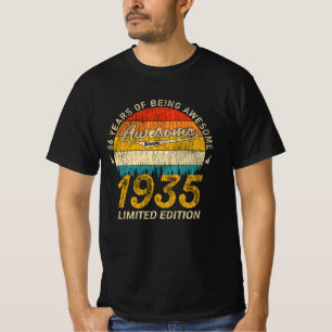 90 Jahre alter Tag 1935 Phantastisches 90. Geburts T-Shirt
