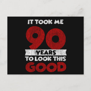 90 Jahre alter Tag sah mich gut aus 90. Geburtstag Postkarte