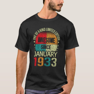 90 Jahre Phantastisch Seit Januar 1933 Vintag 90. T-Shirt