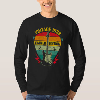 90 Jahre Vintag 1933 90. Geburtstag T-Shirt