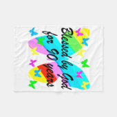 90 JAHRE VON GOTT VERBUNDEN FLEECEDECKE (Vorderseite (Horizontal))