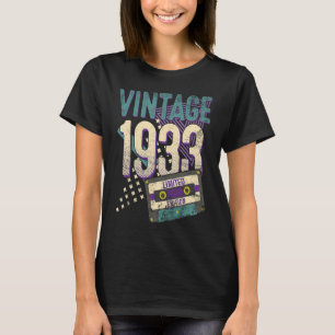 90-jährig Vintage 1933 90. Geburtstag T-Shirt
