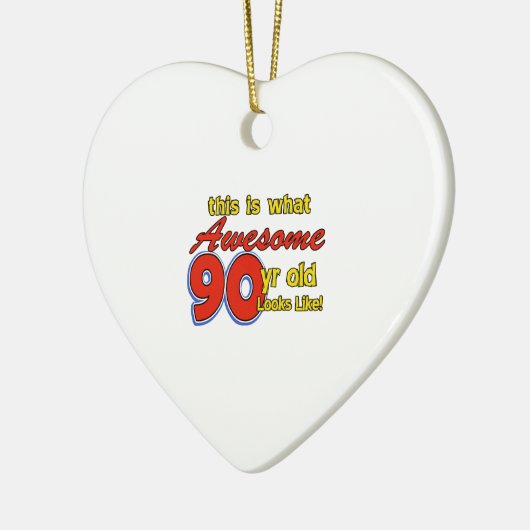 90 jährige Entwürfe Keramik Ornament (Links)