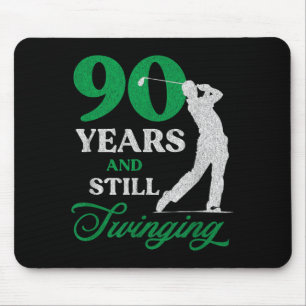 90-jähriger Golfer_ Golf-Zitat Golf 90. Geburtstag Mousepad