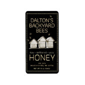 90 Labels Hinterhof Hive Honey Kleine Bienen auf s Adressaufkleber (Vorne)