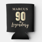 90 & Legendary Gold 90th Birthday  Dosenkühler (Rückseite)