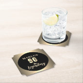 90 & Legendary Gold 90th Birthday Party Untersetzer (Vor Ort)