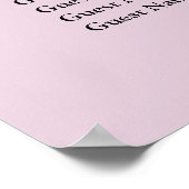 90 Lila Einfache Hochzeitsstift Poster (Ecke)