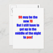 90 neue 70 postkarte (Vorne/Hinten)