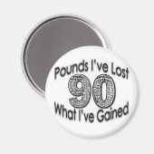 90 Pfund verlorenes Magnet (Vorderseite/Rückseite)
