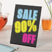 90% Rabatt auf das Handelsschild, Tabletop Counter Sockelschild (In Situ)