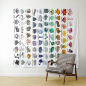 90 Rainbow Rocks Crystal Collection Wand hängend Wandteppich (Beispiel (Horizontal))