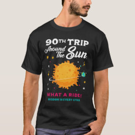 90. Reise um die Sonne 90. Geburtstagsfeier T-Shirt