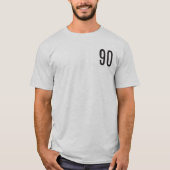 90 schwarz/Weiß T-Shirt (Vorderseite)