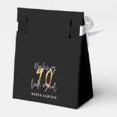 90 sehen gut aus wie Gold Geburtstagsgeschenk Geschenkschachtel (Rückseite)