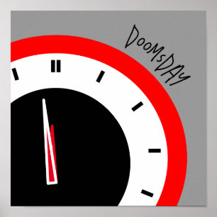 90 Sekunden bis Mitternacht düstere Vorhersage geg Poster