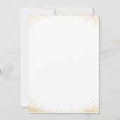 90 So What! Black Gold 90th Birthday Einladung (Rückseite)