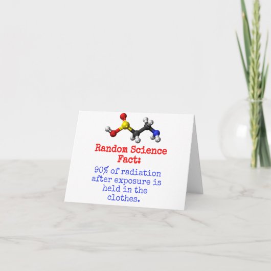90 % Strahlung - Wissenschaftliche Fakten Karte (Vorderseite)