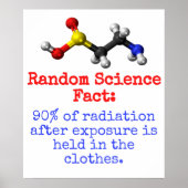 90 % Strahlung - Wissenschaftliche Fakten Poster (Vorne)