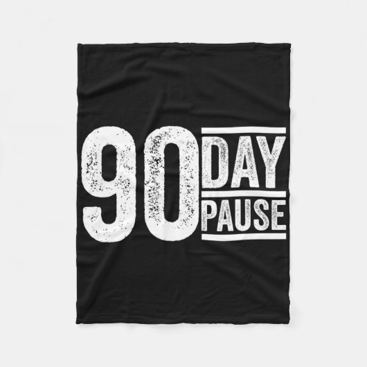 90 Tage  Fleecedecke (Vorderseite)