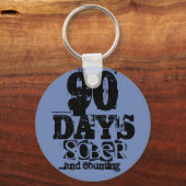 90 Tage Sobriety Schlüsselanhänger (Vorderseite)
