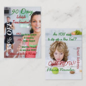 90 Taglebensstil-Umwandlung 2 Visitenkarte (Vorne/Hinten)