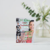 90 Taglebensstil-Umwandlung 2 Visitenkarte (Stehend Vorderseite)